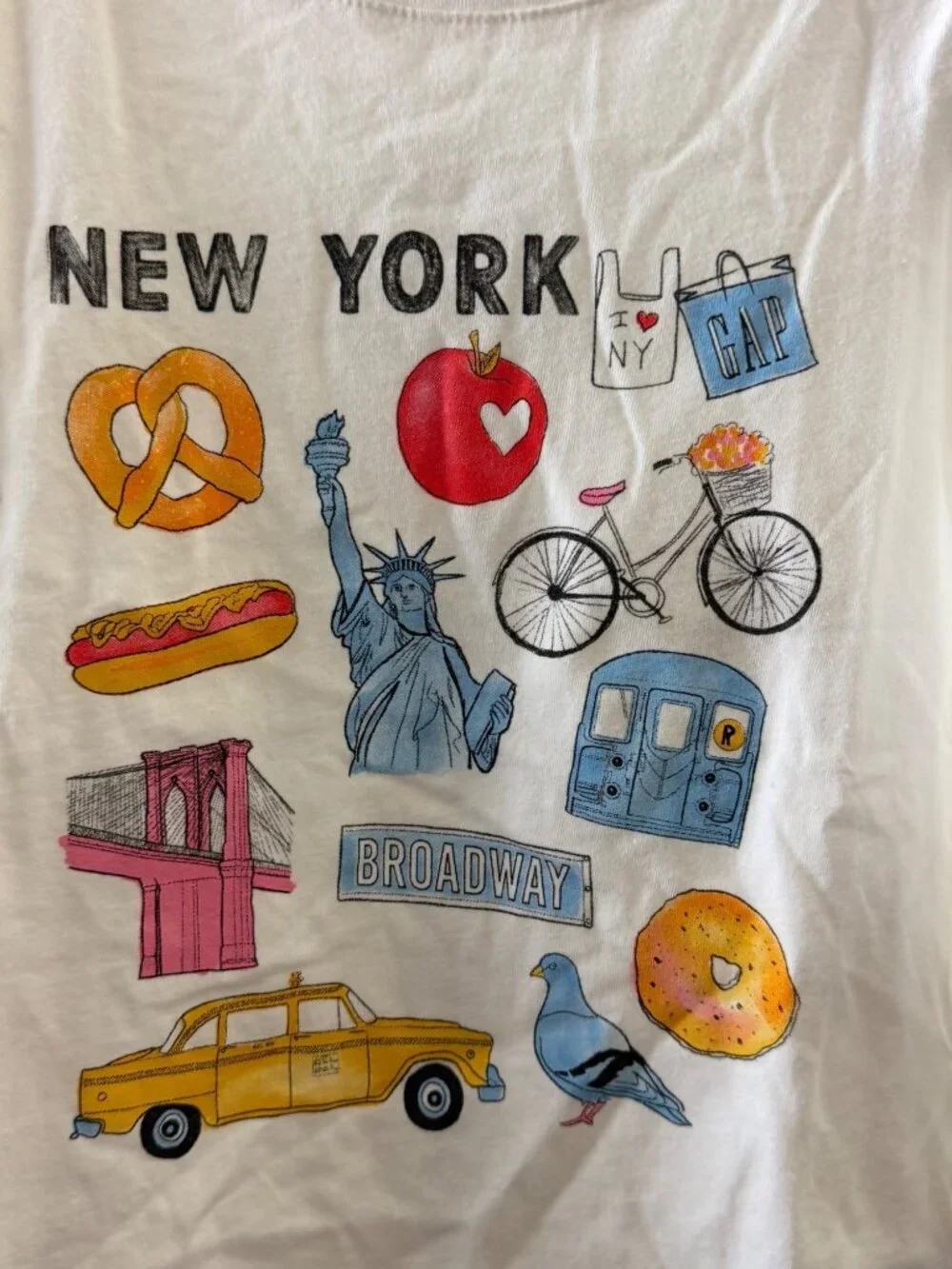 New! Gap Kids New York Long Sleeve sz m (C936)